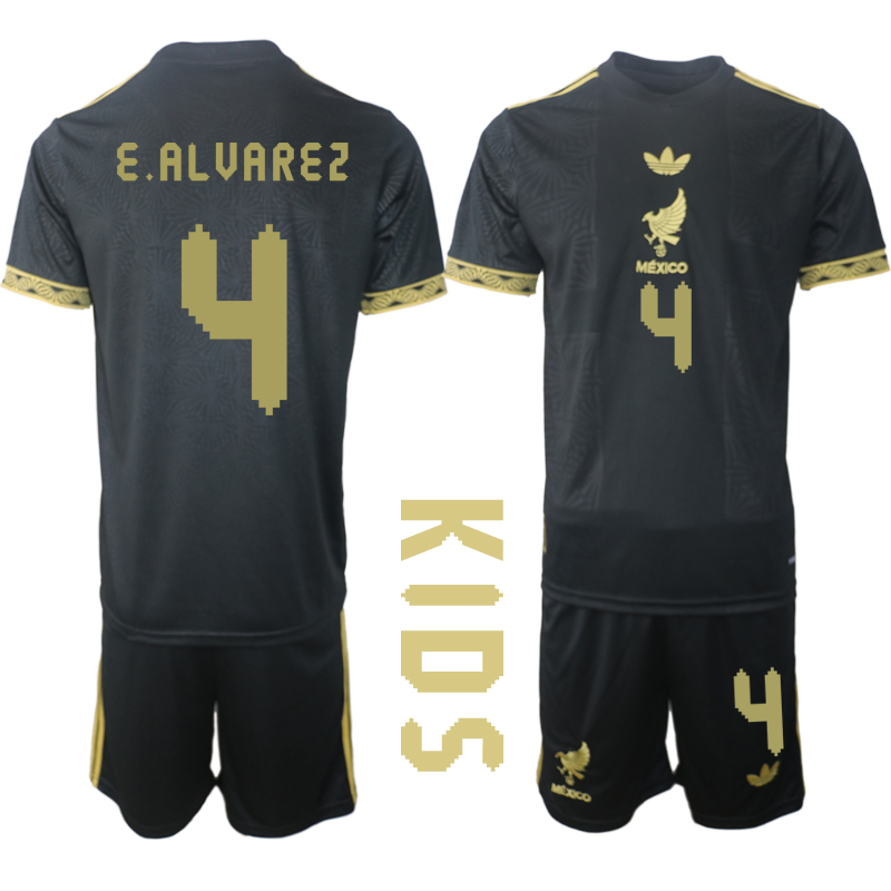 Youth 2025-2026 National Team Season Mexico Black 4 Soccer Jersey
